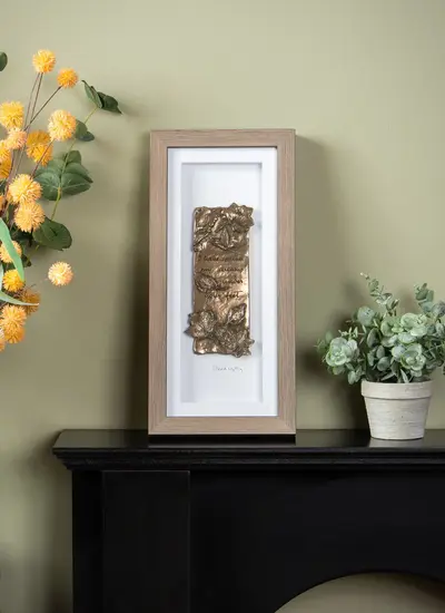 Wild Goose Tread Softly Bronze Plaque 